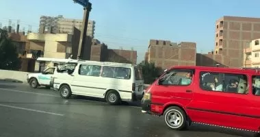 رفع آثار حادث مرورى بالأوتوستراد وعودة الحركة لطبيعتها