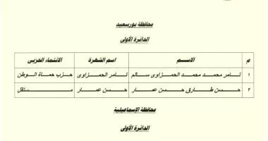 ننشر أسماء المرشحين فى الإعادة للمرحلة الثانية لانتخابات مجلس النواب