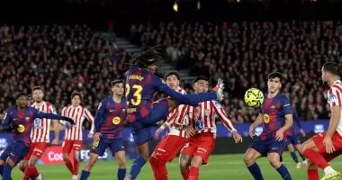 برشلونة يحسم قمة أتلتيكو مدريد 3-1 ويعزز صدارة ترتيب الدورى الإسبانى