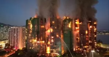 شرطة هونج كونج تعلن ارتفاع حصيلة ضحايا حريق منطقة تاى بو إلى 159 قتيلا