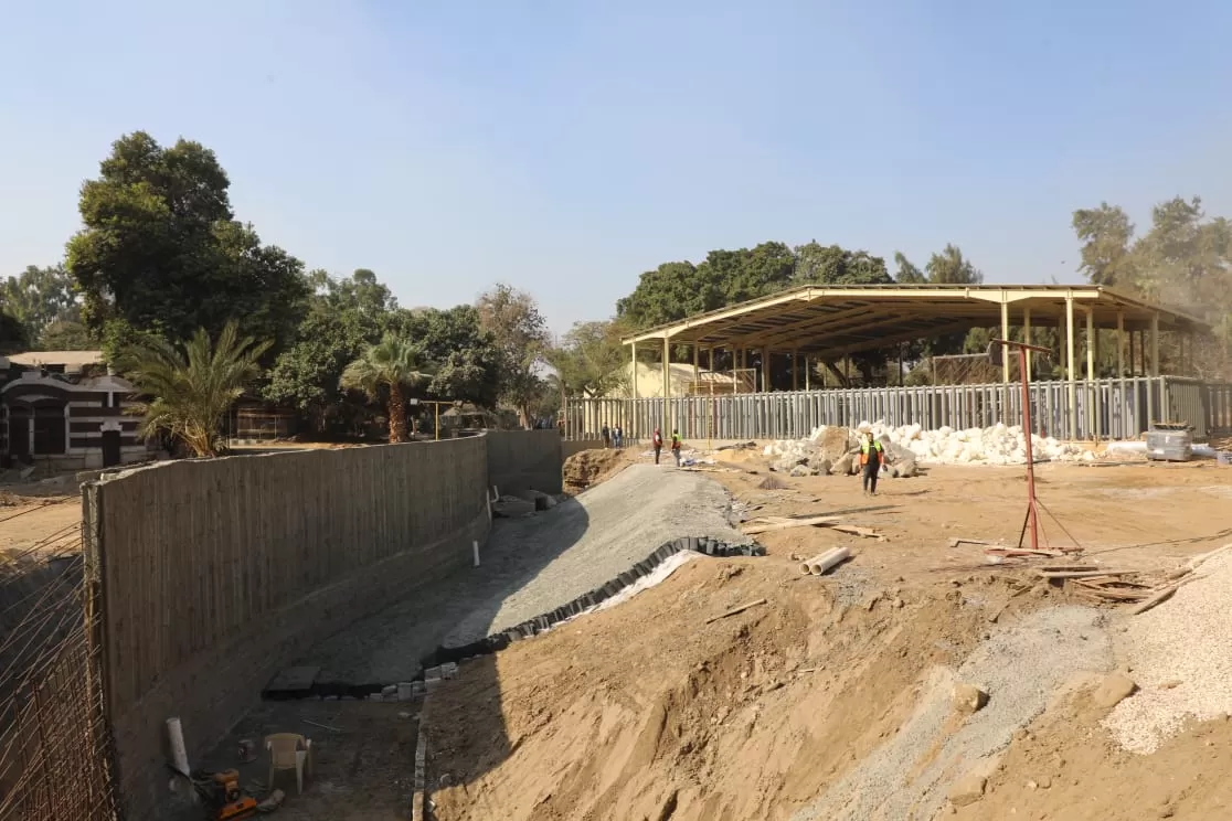 محافظ الجيزة يتفقد نسب التنفيذ بمشروع تطوير حديقة الحيوان (6)