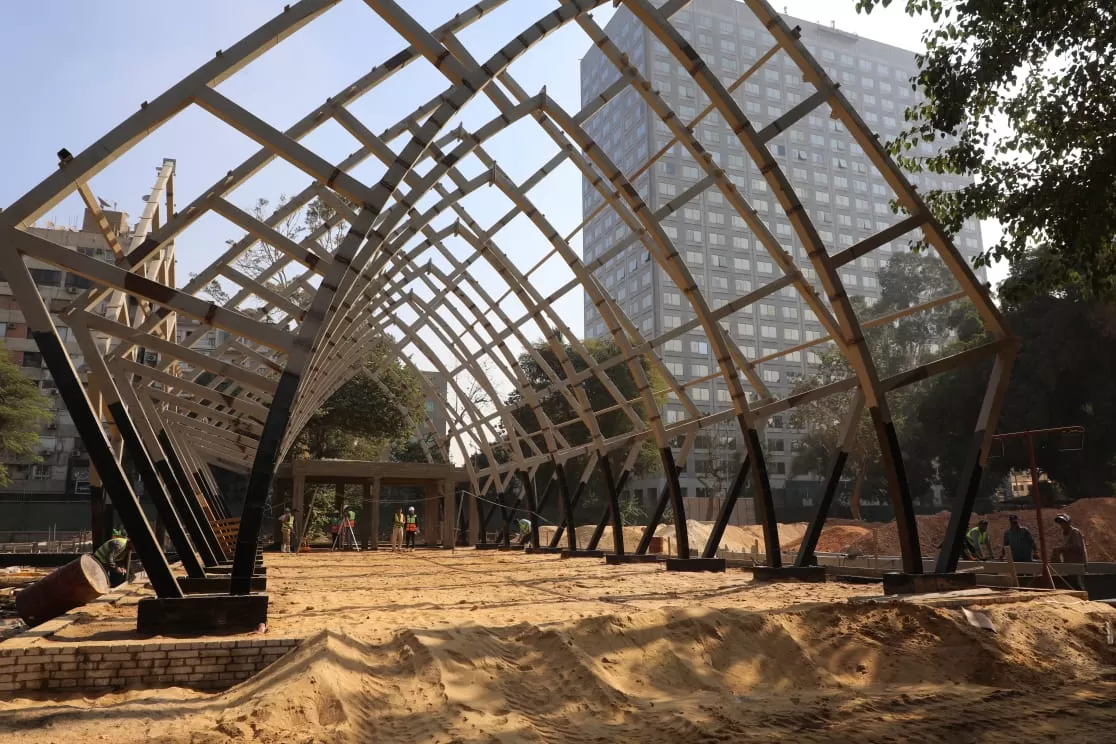 محافظ الجيزة يتفقد نسب التنفيذ بمشروع تطوير حديقة الحيوان (5)