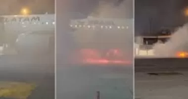 لحظات رعب فى البرازيل.. طائرة تشتعل قبل إقلاعها وإخلاء 180 راكبا.. فيديو
