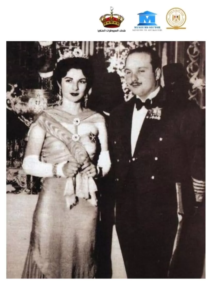 الملكة فريدة والملك فاروق