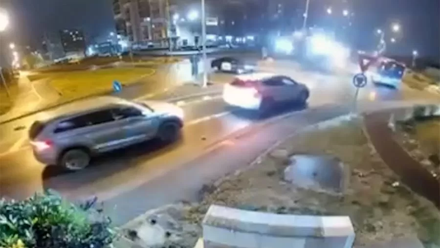 لحظة الحادث