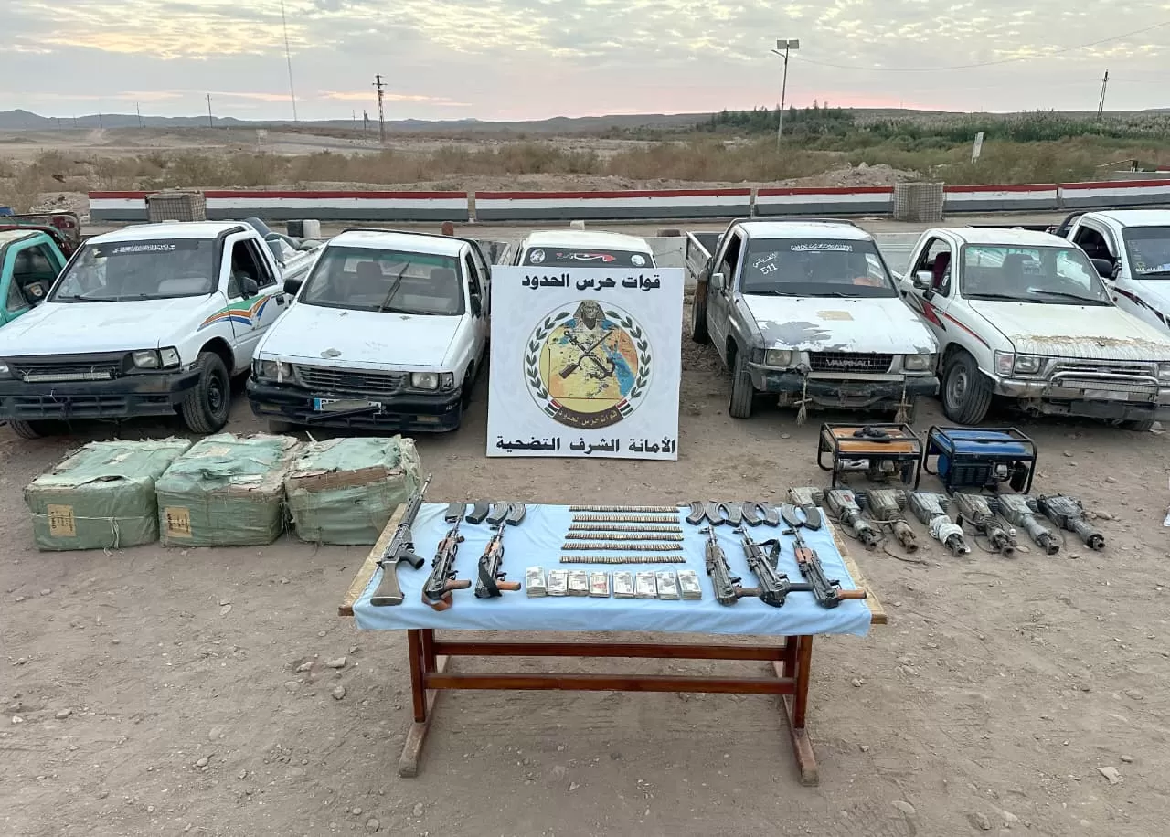 قوات حرس الحدود تضبط مخدرات وسلاح تتجاوز 2 مليار  جنيه بسيناء   (2)