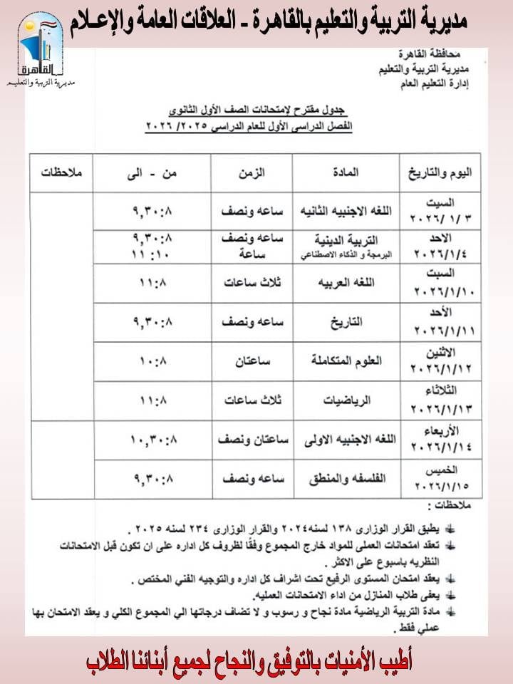 امتحانات الفصل الدراسي الأول (4)
