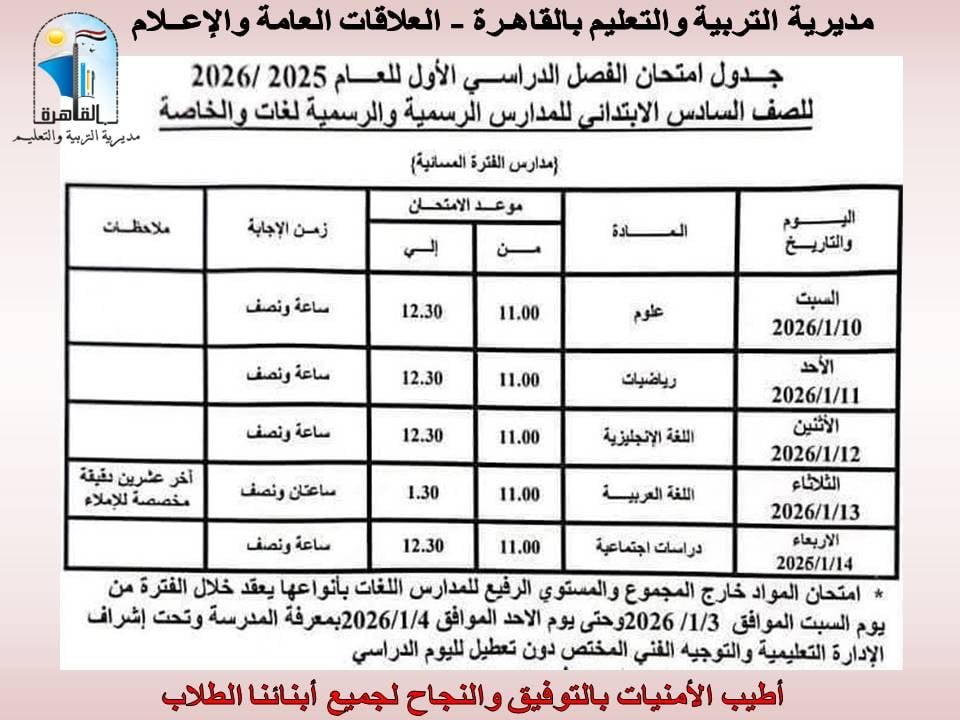 امتحانات الفصل الدراسي الأول (13)