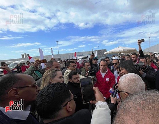 جانب من زيارة انجلينا جولى