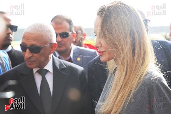 انجلينا جولى ومحافظ شمال سيناء