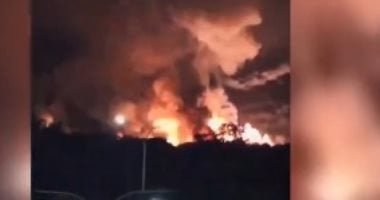 حريق هائل وانفجارات فى مطار هيجيروتى بفنزويلا