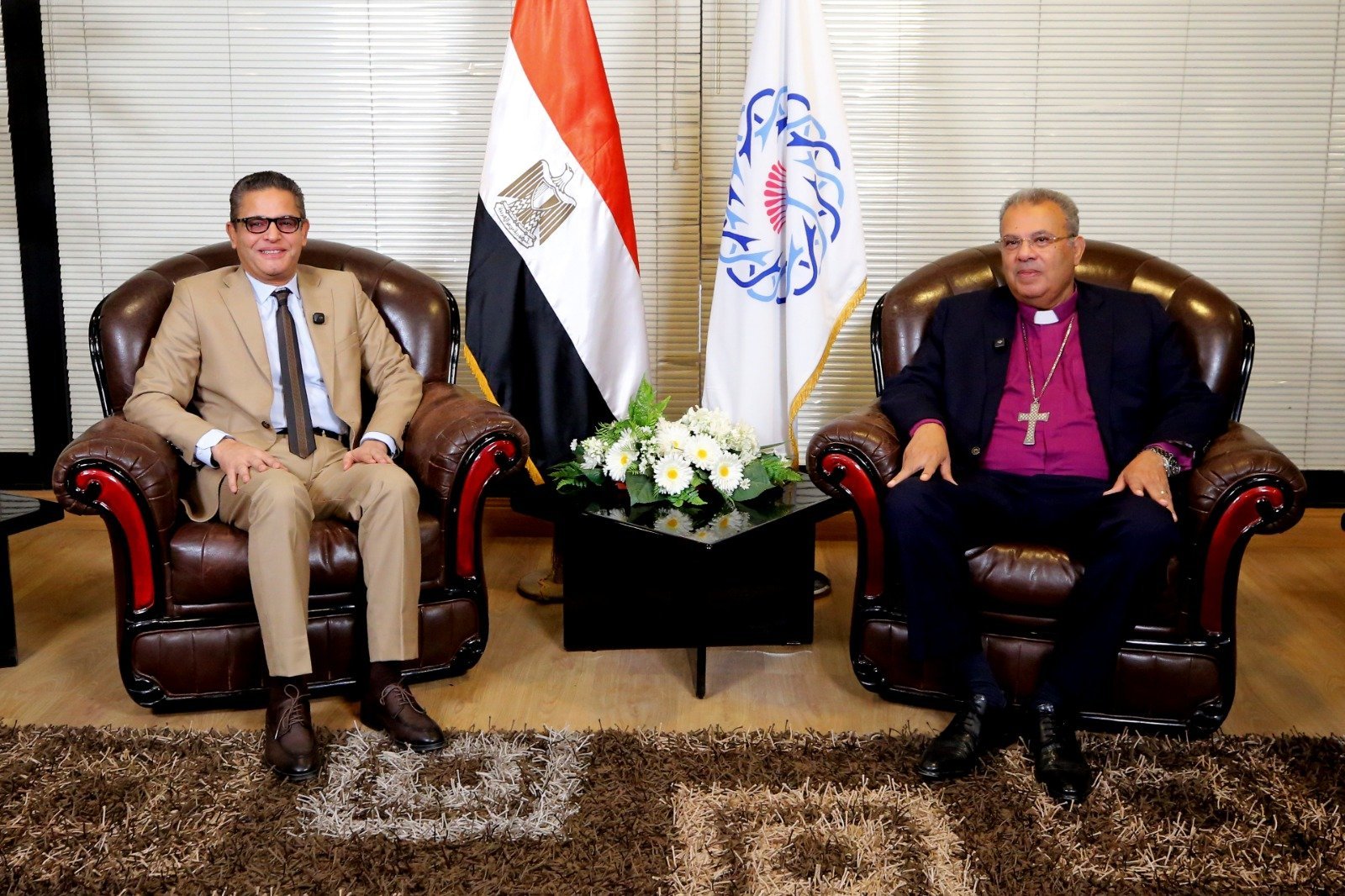 الدكتور أندريه زكى والكاتب الصحفى عبدالفتاح عبدالمنعم رئيس تحرير اليوم السابع