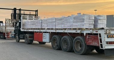 الهلال الأحمر المصري يُطلق قافلة زاد العزة الـ 110 بحمولة 5600 طن مواد غذائية وبترولية لغزة