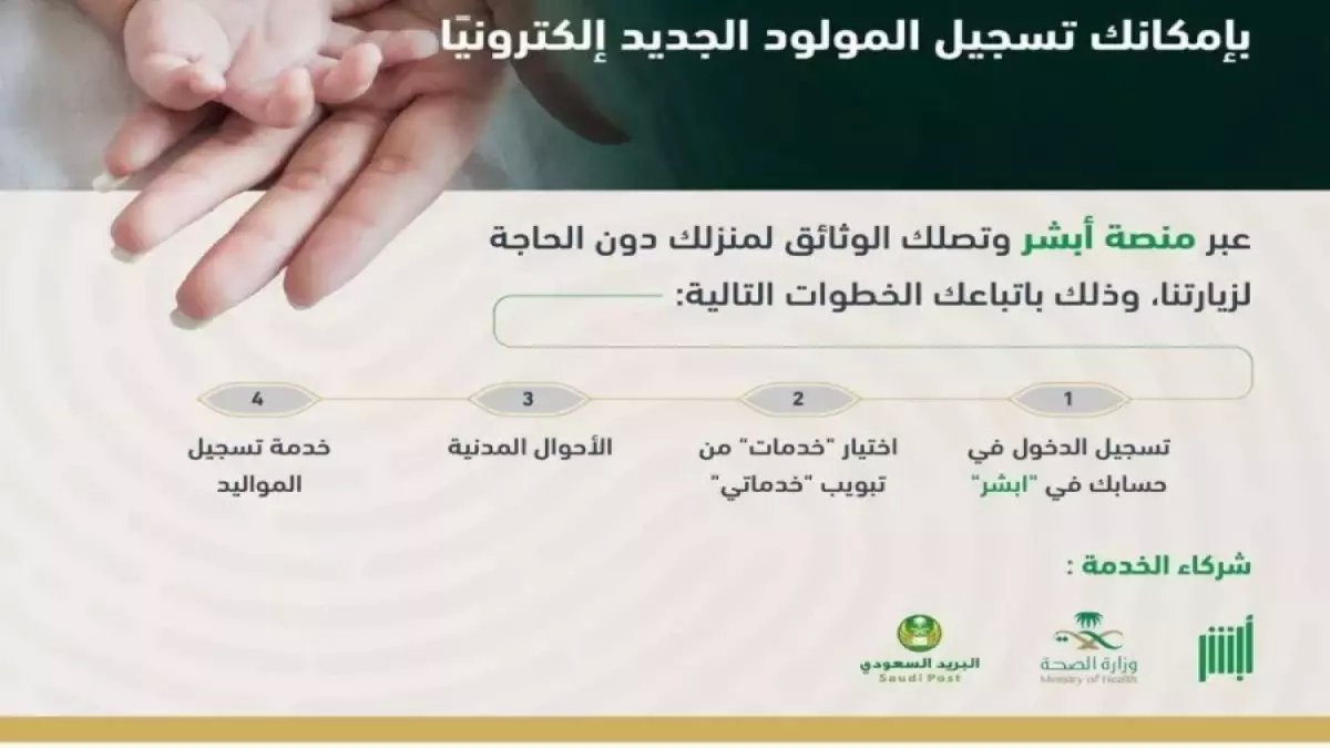 عاجل: الأحوال المدنية تكشف الخطوات السرية لتسجيل المواليد من المنزل... توصيل الوثائق لبابك!