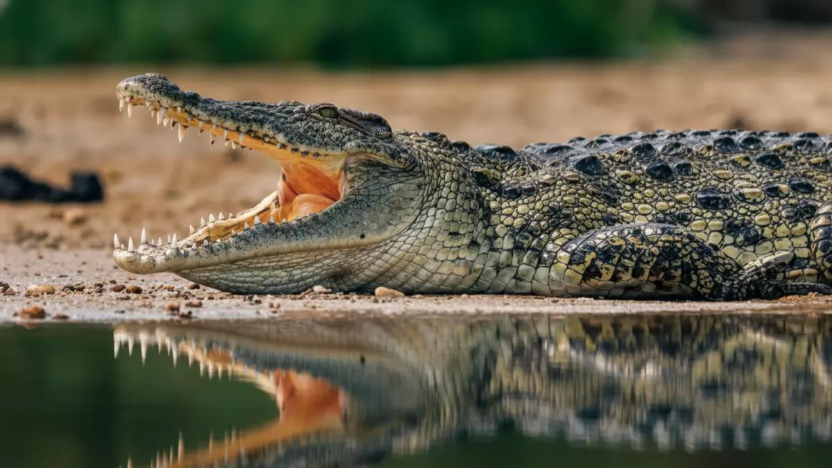 صادم: تمساح مفترس يلتهم طفلاً أمام أصدقائه المذعورين... لحظات مرعبة في إندونيسيا!