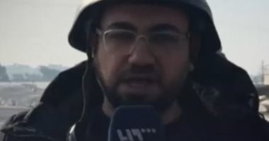 شاهد لحظة دهس دبابة لمراسل تليفزيون سوريا فى حلب على الهواء مباشرة