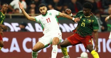 المغرب ضد الكاميرون .. صيباري يضيف الهدف الثاني لأسود الأطلس في الدقيقة 74.. صور
