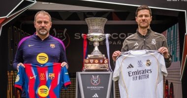 كأس السوبر الإسبانى يجمع بين فليك وألونسو فى ملعب الجوهرة المشعة