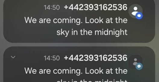 رسائل تهديد 1 رسائل تهديد 1