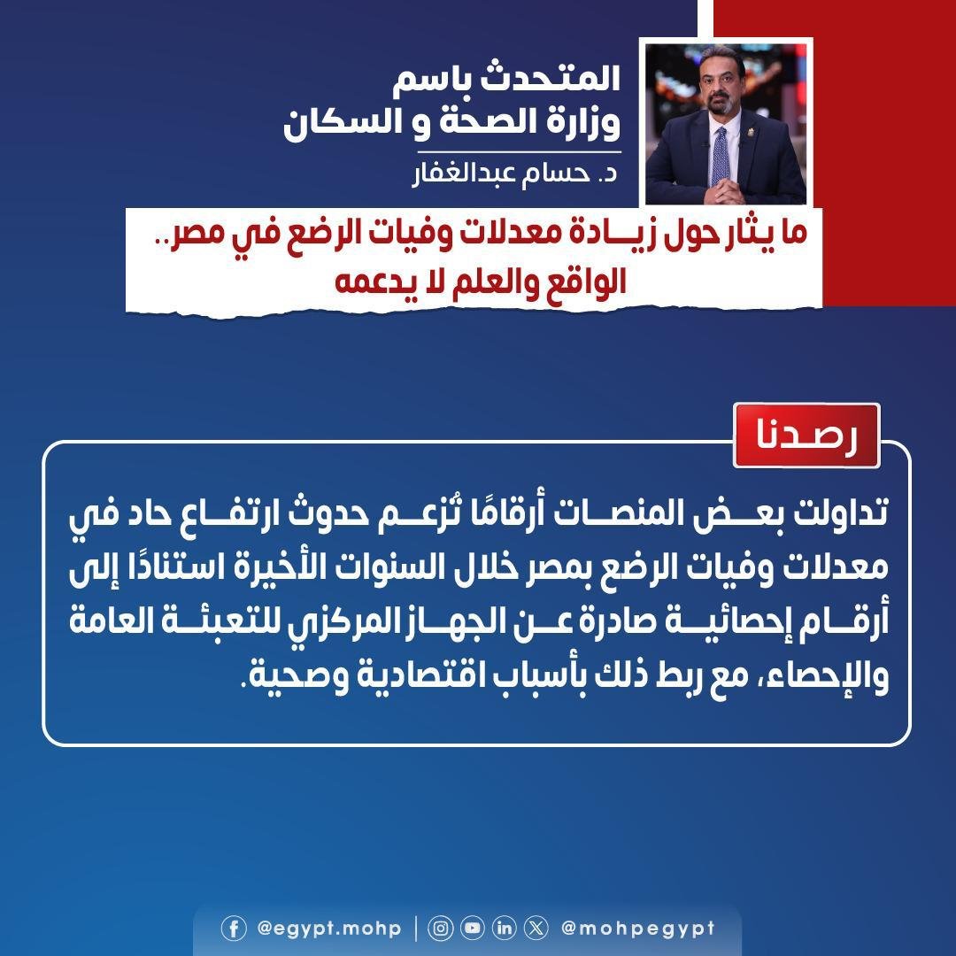 وفيات الرضع في مصر