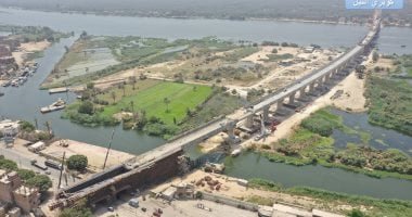 القطار الكهربائى السريع.. كوبرى النيل بحلوان صرح هندسى بسواعد مصرية.. فيديو