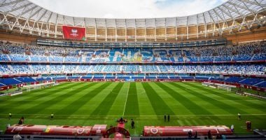 شاهد ملعب ابن بطوطة قبل انطلاق مباراة مصر والسنغال.. صور