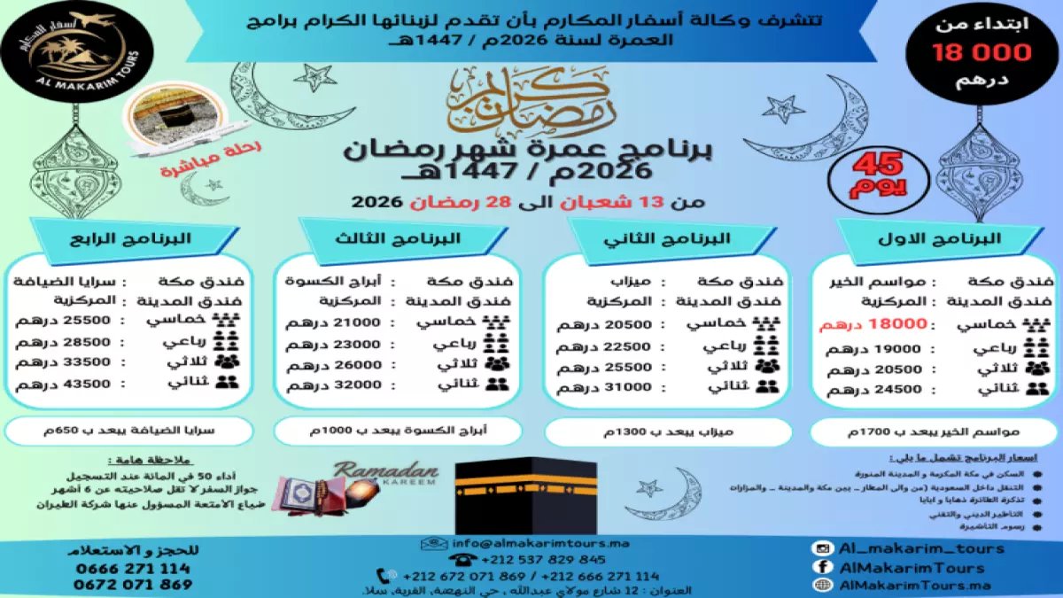 عاجل: أسعار عمرة 2026 الرسمية تبدأ من 34 ألف جنيه... إليك المستندات السرية التي تضمن قبولك فوراً!