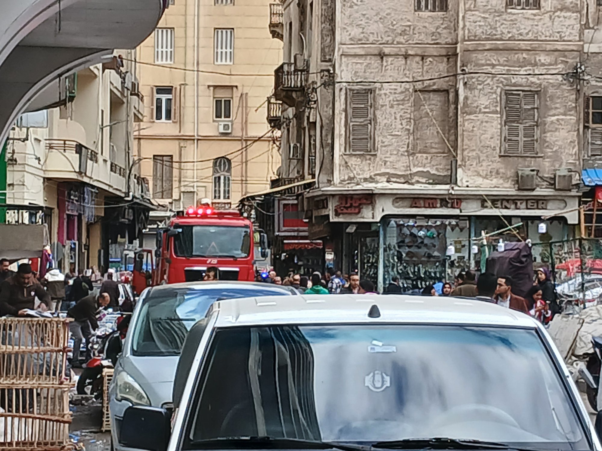 حريق سنترال المنشية في الإسكندرية حريق سنترال المنشية في الإسكندرية