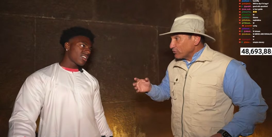 IShow Speed يزور المتحف المصرى الكبير (2)