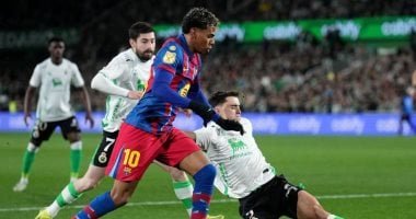 راسينج ضد برشلونة.. التعادل السلبي ينهى الشوط الأول بكأس إسبانيا