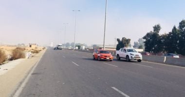 فتح الطريق الإقليمى بعد غلقه بسبب الشبورة المائية فى المنوفية