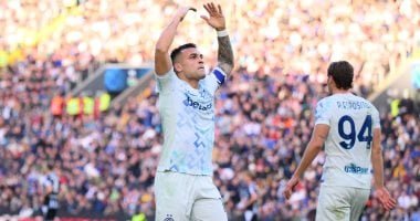 إنتر ميلان يتقدم على أودينيزي بهدف لاوتارو فى الشوط الأول.. فيديو