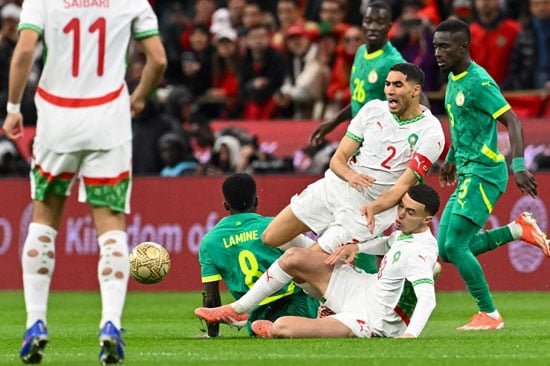 المغرب ضد السنغال نهائى أمم أفريقيا أشرف حكيمى المغرب ضد السنغال نهائى أمم أفريقيا أشرف حكيمى