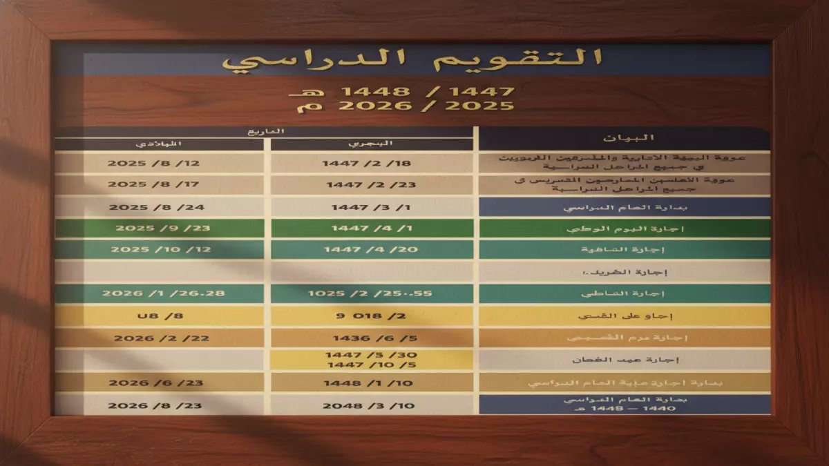 عاجل: وزارة التعليم تصدم 6 ملايين طالب... النوم حتى 9 صباحاً وإجازة 17 يوماً في رمضان!