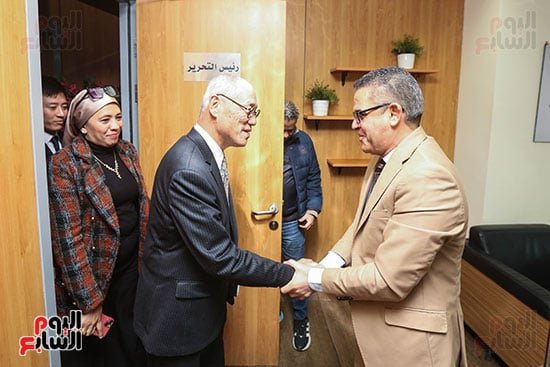 رئيس التحرير يستقبل السفير الياباني