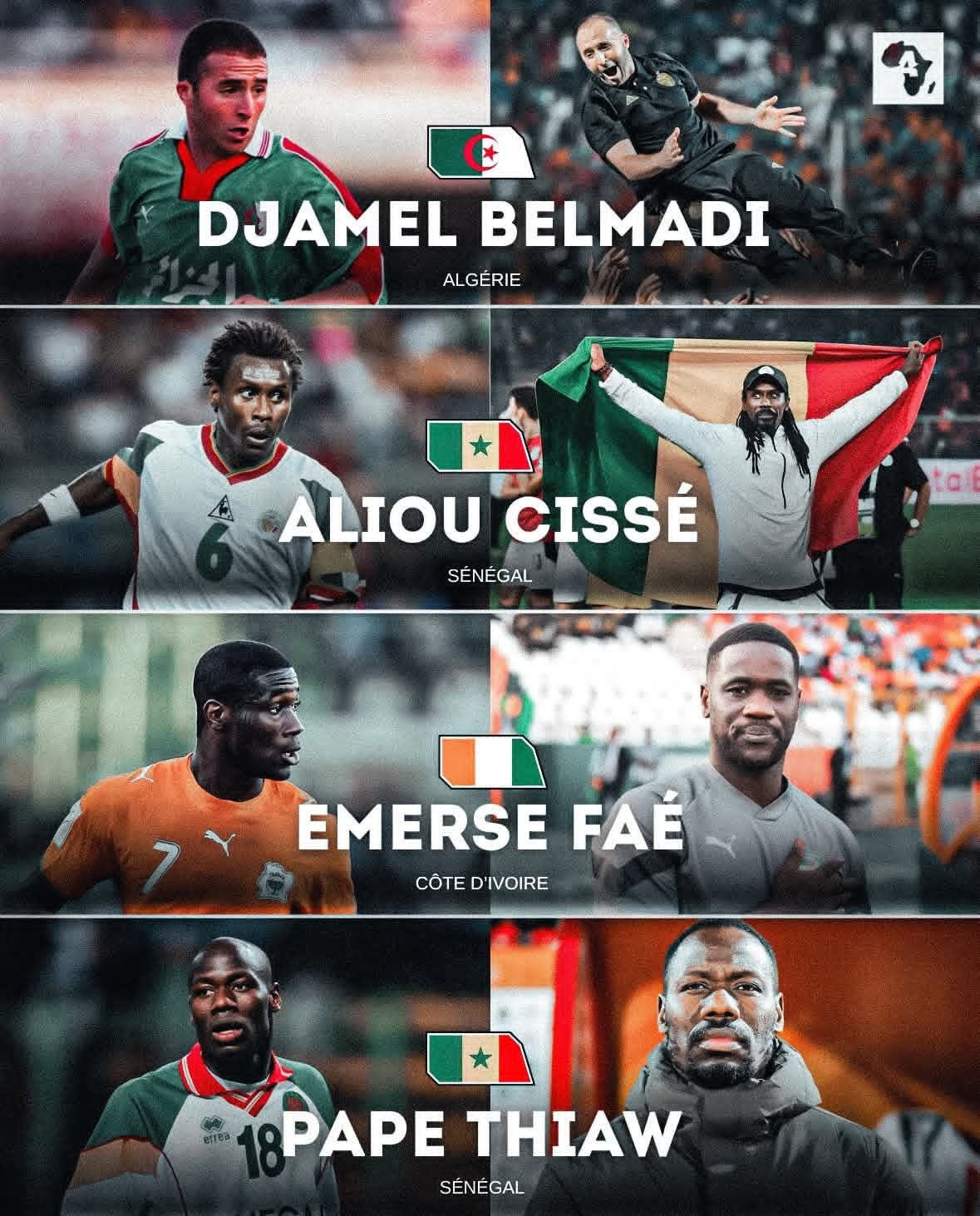 ابطال افريقيا اخر 4 نسخ