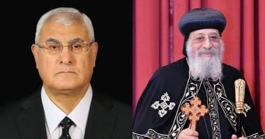 المستشار عدلى منصور يتصل هاتفيا بـ البابا تواضروس للاطمئنان على صحته