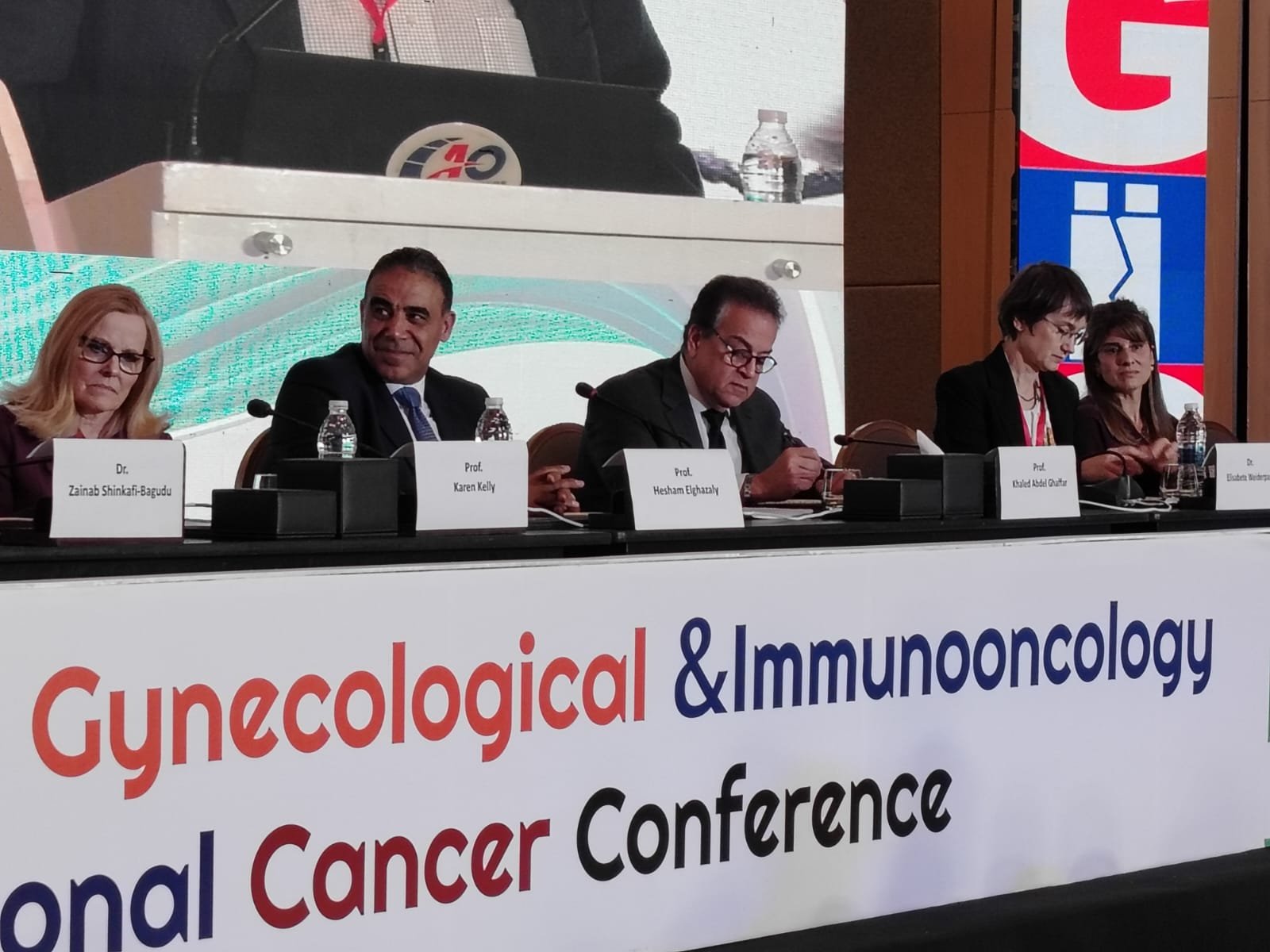 نائب رئيس الوزراء ود هشام الغزالي ورئيس الوكالة الدولية لابحاث السرطان نائب رئيس الوزراء ود هشام الغزالي ورئيس الوكالة الدولية لابحاث السرطان