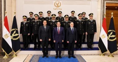 الرئيس السيسى يشهد الاحتفال بالذكرى الرابعة والسبعين لعيد الشرطة المصرية.. صور