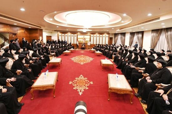 أحبار الكنيسة يستقبلون البابا تواضروس (7)