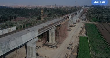 بأيدي مصرية.. "كوبري النيل السريع" بحلوان يحقق رقما قياسيا بطول 2.5 كم.. صور