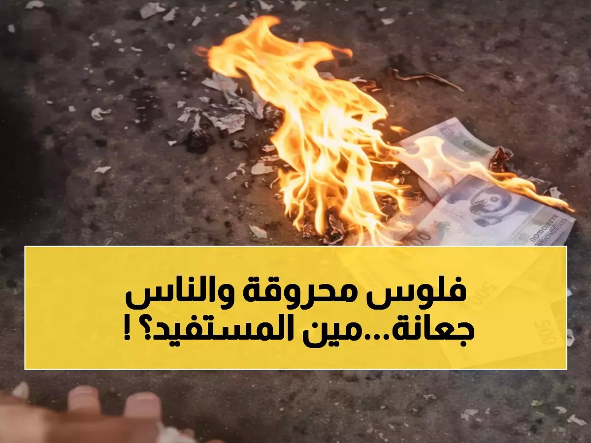  فضيحة إحراق الأموال تكشف سر المستفيدين من المجلس الانتقالي... والشعب على حافة المجاعة!