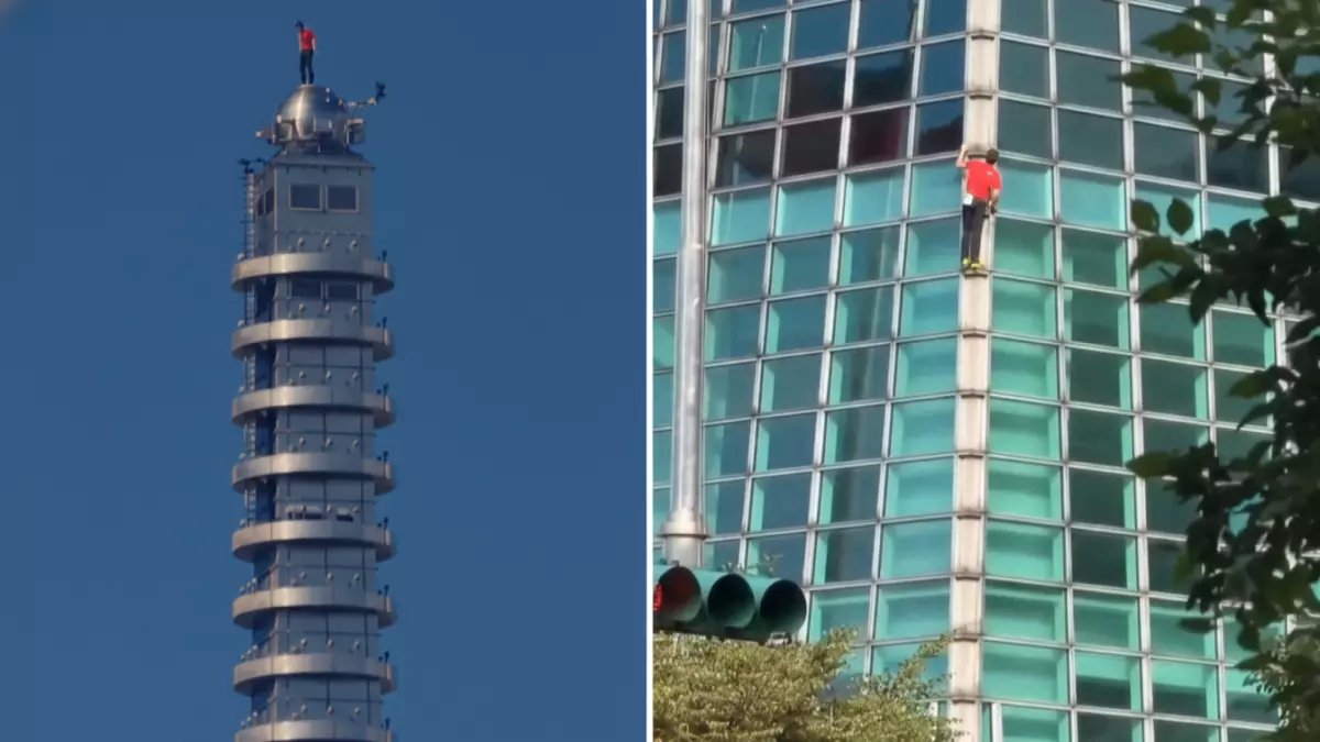 مباشر من نتفليكس: أمريكي مجنون يتسلق أطول برج في آسيا بدون حبال... النتيجة ستصدمك!