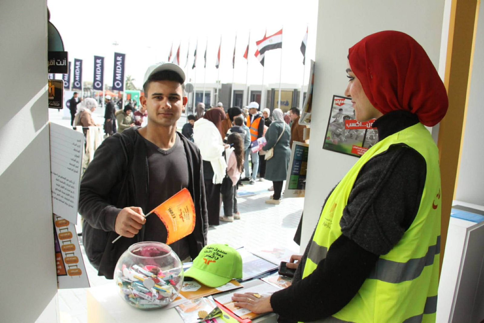 صندوق مكافحة الإدمان داخل معرض القاهرة الدولي للكتاب لرفع الوعى بخطورة التعاطى