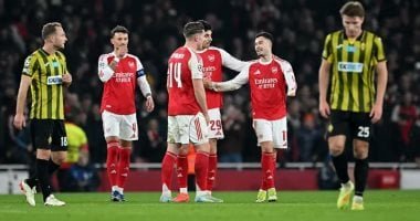 أرسنال ضد كايرات.. شوط مثير ينتهى بتقدم المدفعجية 3-1.. فيديو