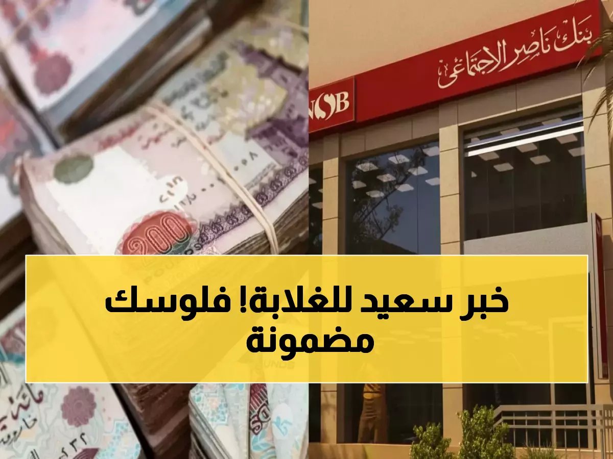  بنك ناصر يعلن قرضاً بـ 10 آلاف جنيه بدون فوائد... قسط 300 جنيه فقط لـ 3 سنوات!