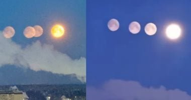 ظهور 4 أقمار فى سماء روسيا.. هل تضاعف قمر الأرض فجأة؟ فيديو وصور