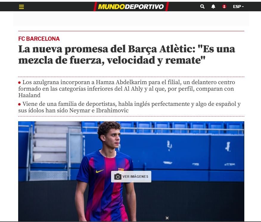 موندو تتحدث عن حمزة عبد الكريم