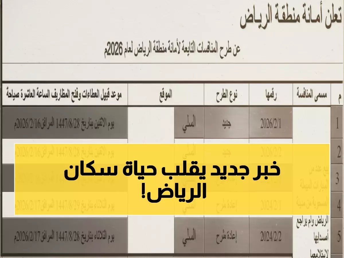  أمانة الرياض تعلن قراراً مفصلياً خلال ساعات... ماذا يحدث نهاية الأسبوع؟