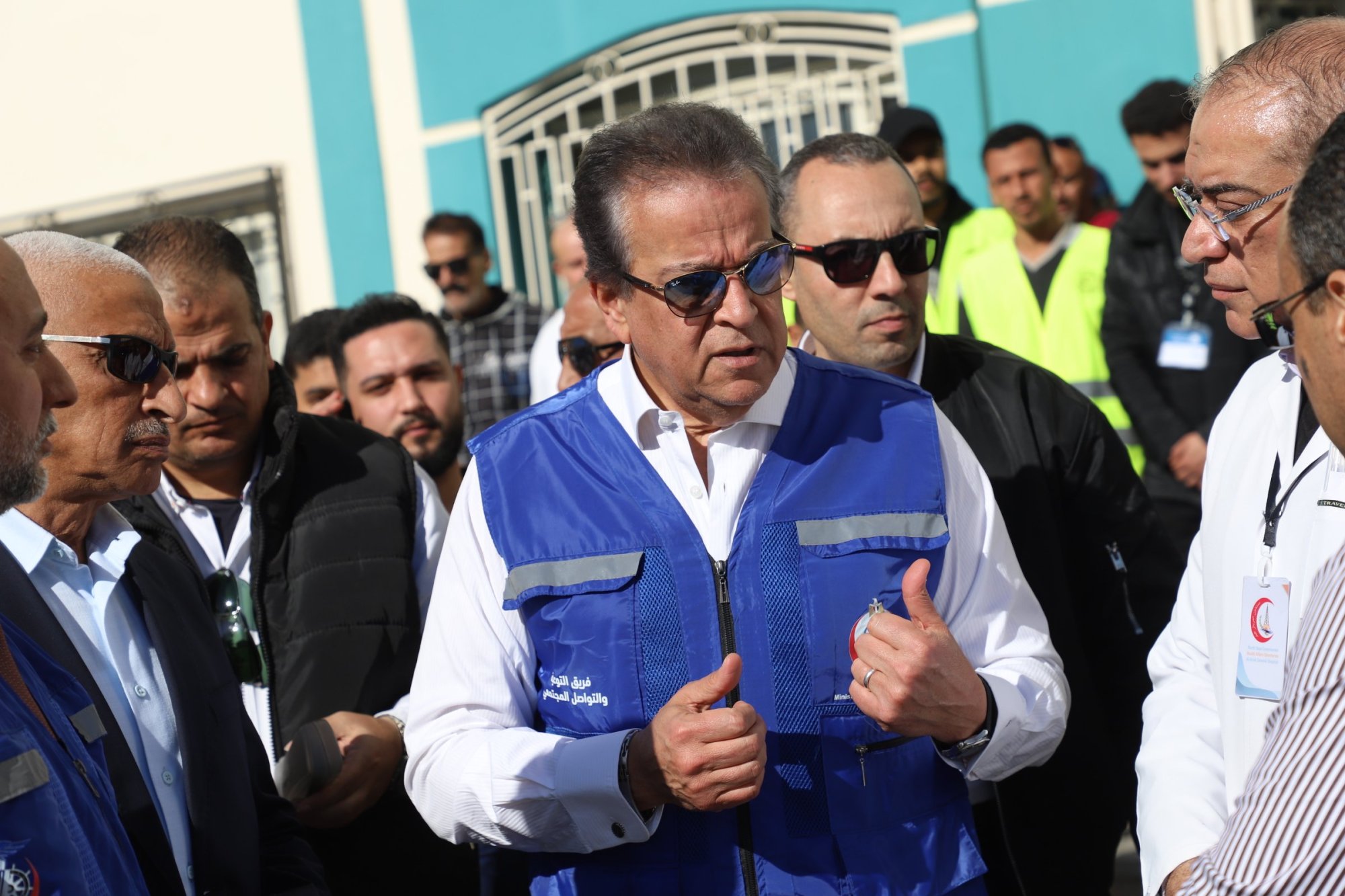 تفقد مستشفي العريش العام وحديث مع مدير المستشفي 